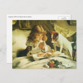 Saying Our Prayers, Charles Burton Barber wird sus Postkarte (Vorne/Hinten)