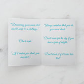 "Sayings for the terribly average" (Any) Joke Karte (Innenseite)