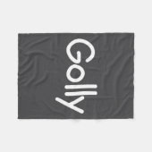 Sayings, Quotes And Cute One-liners, Golly Funny J Fleecedecke (Vorderseite (Horizontal))