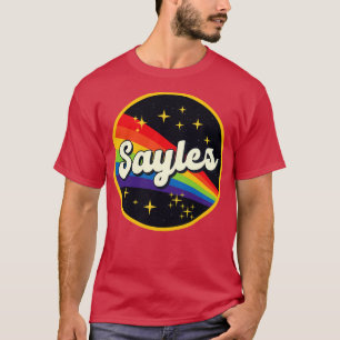 Sayles Rainbow In Space Vintag Style T-Shirt