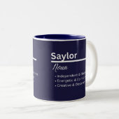 Saylor Personalized Name Coffee Mug Zweifarbige Tasse (VorderseiteRechts)