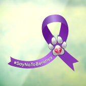 #SayNoToBeransa-Sensibilisierungskeilbänder Fensteraufkleber (Blatt 3)