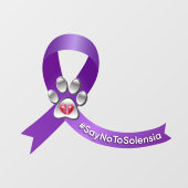 #SayNoToSolensia-Lesebrillbänder Fensteraufkleber (Blatt)