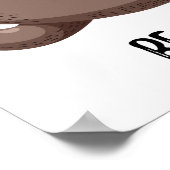 Says | Beeil dich nicht, glücklich zu sein. Poster (Ecke)