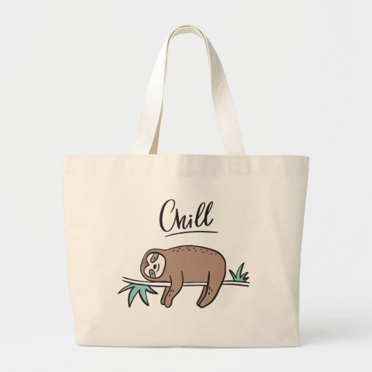Says Chill Jumbo Stoffbeutel (Vorne)
