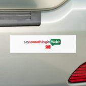 SaySomethinginWelsh Autoaufkleber (Auf Auto)