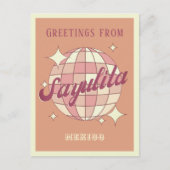 Sayulita Mexico Retro Vintages Party Postkarte (Vorderseite)