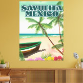 Sayulita Mexico Strandposter Leinwanddruck (Insitu (Wohnzimmer))