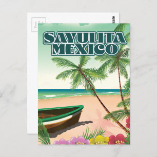 Sayulita Mexico Strandposter Postkarte