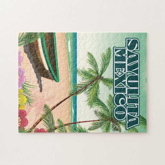 Sayulita Mexico Strandposter Puzzle (Horizontal)