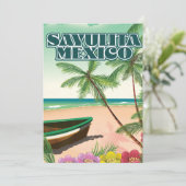 Sayulita Mexico Strandposter Save The Date (Stehend Vorderseite)
