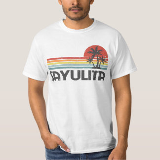Sayulita Mexiko - Mexican Beach Retro Sunset Vinta T-Shirt