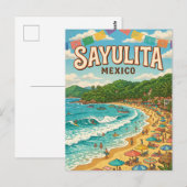 Sayulita Mexiko Postkarte (Vorne/Hinten)