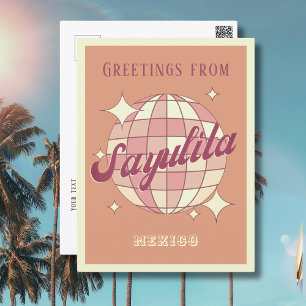 Sayulita Mexiko Retro Vintage Party Postkarte