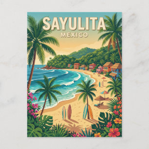 Sayulita-Strand Mexiko Postkarte
