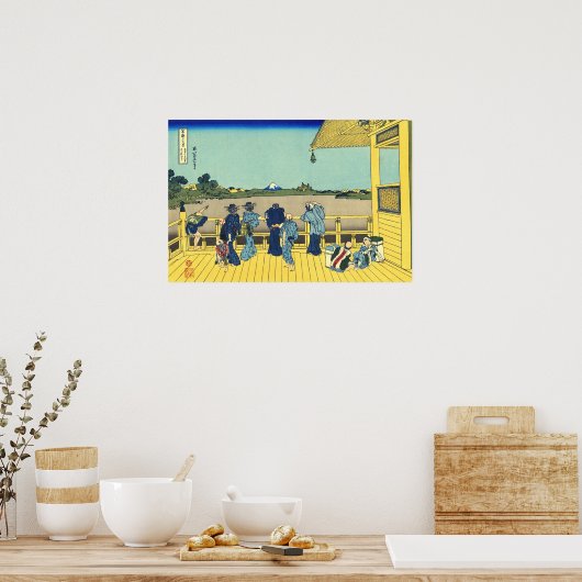 Sazai Hall Temple von fünf hundert Rakan Hokusai Poster (Küche)