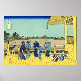 Sazai Hall Temple von fünf hundert Rakan Hokusai Poster