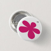 Sazbean Blumen-Knopf Button (Vorne & Hinten)