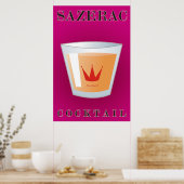 Sazerac Cocktail Poster (Küche)