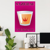 Sazerac Cocktail Poster (Heimbüro)