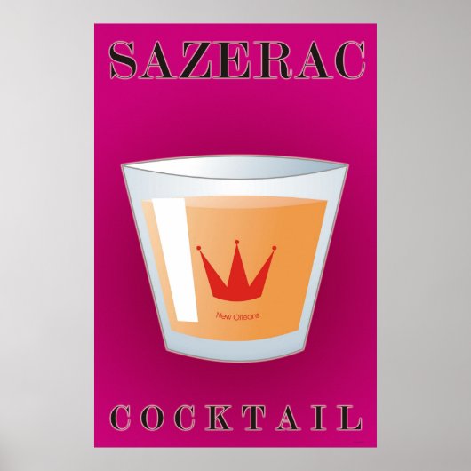 Sazerac Cocktail Poster (Vorne)