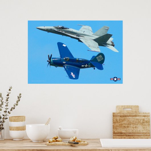 SB2C HELLDIVER und F/A-18C HORNET Poster (Küche)