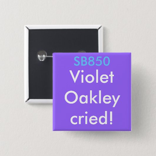 SB850, VioletOakleycried! Button (Vorne & Hinten)