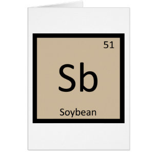 Sb - Regelmäßiges Tabellensymbol für Sojabohnenche