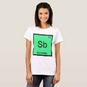 Sb - Scumbag Chemie Element Symbol Funny T-Shirt (Vorne ganz)