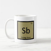 Sb - Symbol für die String-Bean-Pflanzenchemie Kaffeetasse (Links)