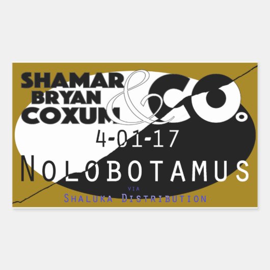 SBC&Co. X Nolobotamus Spring 2017 Release Stickers (Vorderseite)