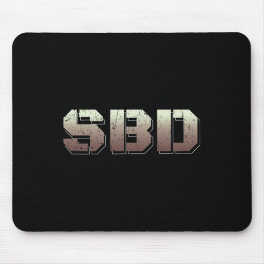 Sbd Squat Bench Deadlift Powerlift Mousepad (Vorne)