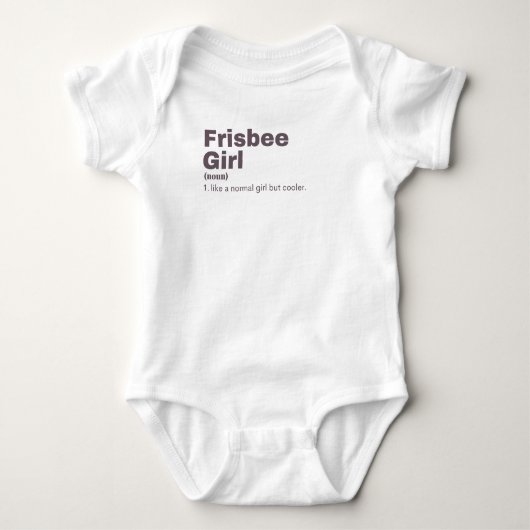 sbee Girl - Frisbee Baby Strampler (Vorderseite)