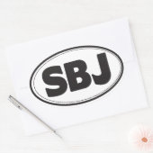 SBJ Oval Sticker (Umschlag)
