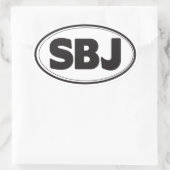 SBJ Oval Sticker (Tasche)