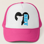 SBT Fernlastfahrer-Hut - Staffordshire-Bullterrier Truckerkappe (Vorderseite)