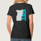 SBT T - Shirt-Blau - Terrier Staffordshires Stier T-Shirt (Rückseite)