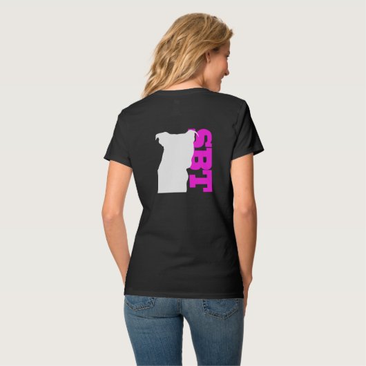 SBT T - Shirt-Rosa - Terrier Staffordshires Stier T-Shirt (Rückseite Vollansicht)