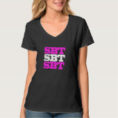 SBT T - Shirt-Rosa - Terrier Staffordshires Stier T-Shirt (Vorderseite)