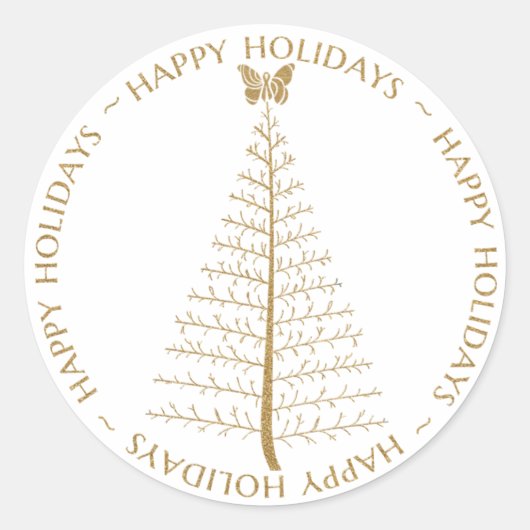 SBTF Custom Holiday Sticker - Gold (Vorderseite)