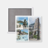 SC0030 Afrika, Seychellen, Mahe, Kühlschrank Magnet (Vorderseite/Rückseite)