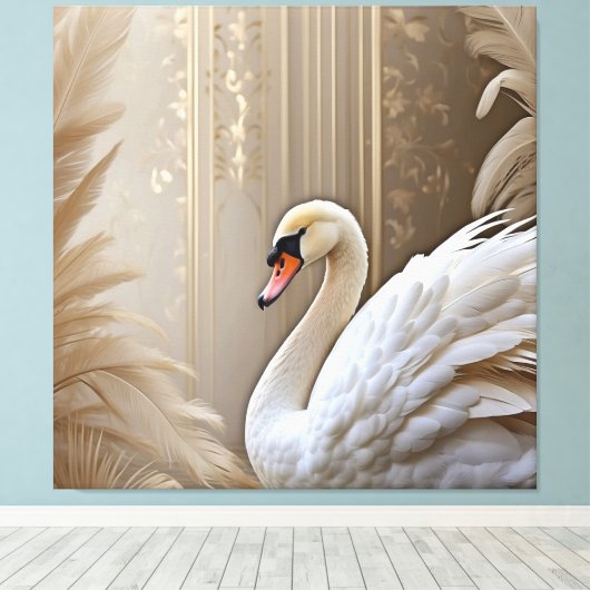 *~* SC1 Nah Up Weiße Schwebsoft Leinwanddruck (Insitu (Holzboden))