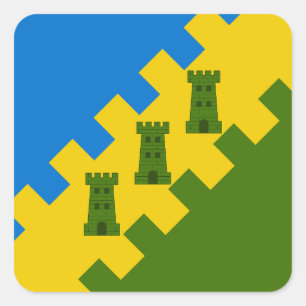 SC A Polderslot Populace Abzeichen Quadratischer Aufkleber
