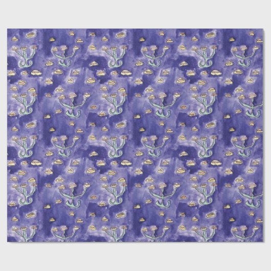 SC Art Nouveau Wrapping Paper Geschenkpapier (Flach)