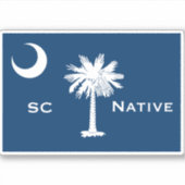 SC Flag Native Aufkleber (Vorderseite)