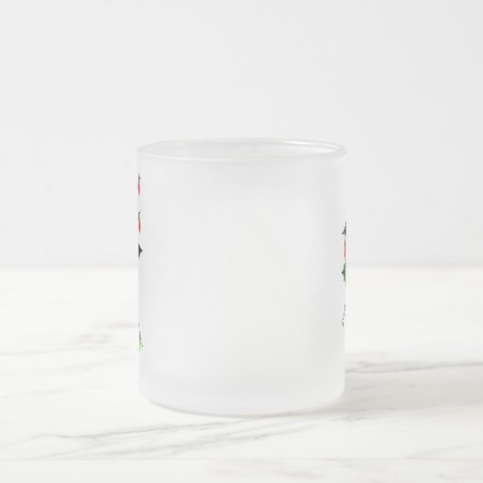 Sc-Logo mit der Weihnachtslicht-Tasse Mattglastasse (Mittel)