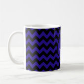 SC Monogram Zickzack, Blue-Black-Coffee Tasse (Links)