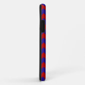 SC Monogram Zickzack, Red-Blue iPhone 5/5s Case (Hinten/Rechts)
