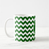 SC Monogramm Zickzack, Grün-Weiß-Kaffee-Tasse Kaffeetasse (Links)