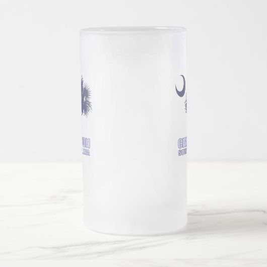 SC Palmetto & Crescent (Charleston) Mattglas Bierglas (Mittel)